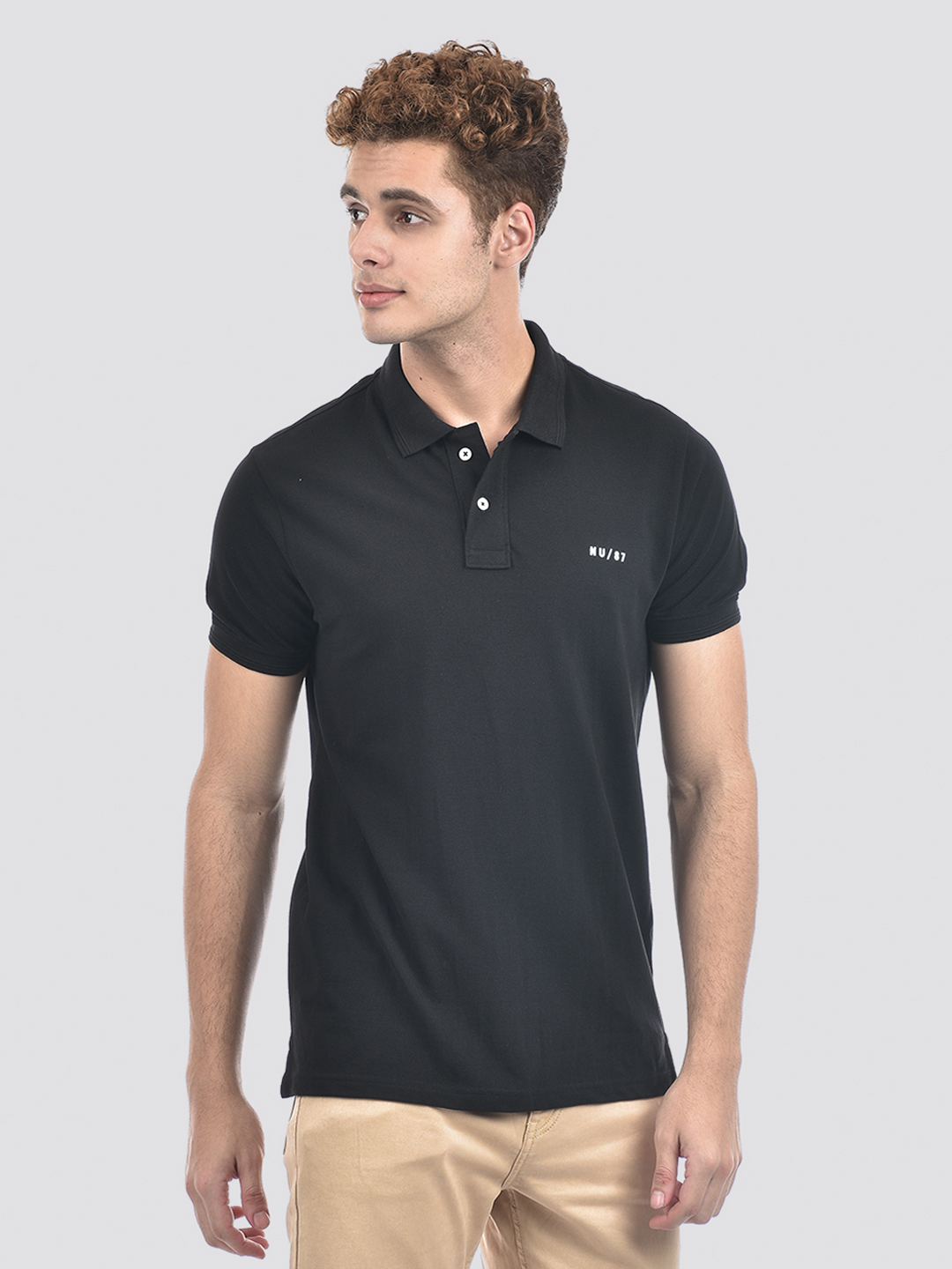 Numero Uno Men Black Polo T-Shirt